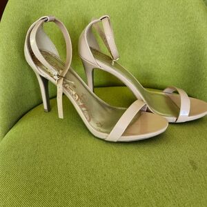 Nude high heel sandals
